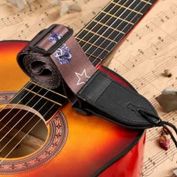 Ремень для гитары Stars, 60-117×5 см, коричневый