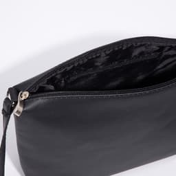 Сумка женская кросс-боди на молнии, 25×8×19 см, чёрная