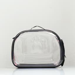 Переноска для животных, 42×32×28 с, прозрачная, розовая