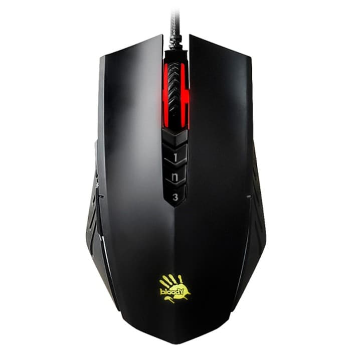 Мышь A4Tech Bloody A70, USB, оптическая, проводная, 6200 dpi, чёрная