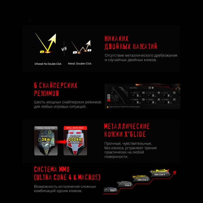 Мышь A4Tech Bloody A70, USB, оптическая, проводная, 6200 dpi, чёрная