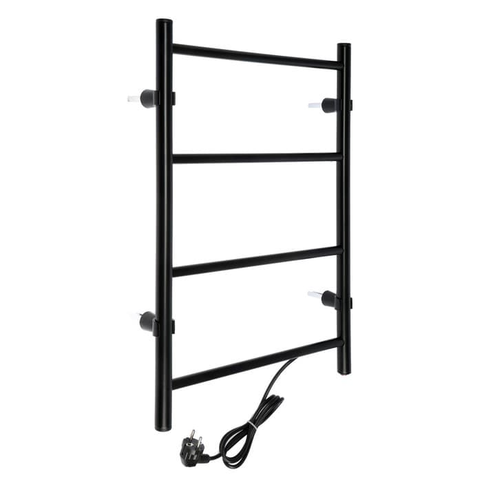 Полотенцесушитель электрический ZEIN PE-04, «Классика», 400×600 мм, 4 перекладины, черный