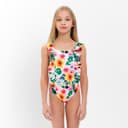Купальник для девочки слитный MINAKU «Цветы», рост 122-128 см