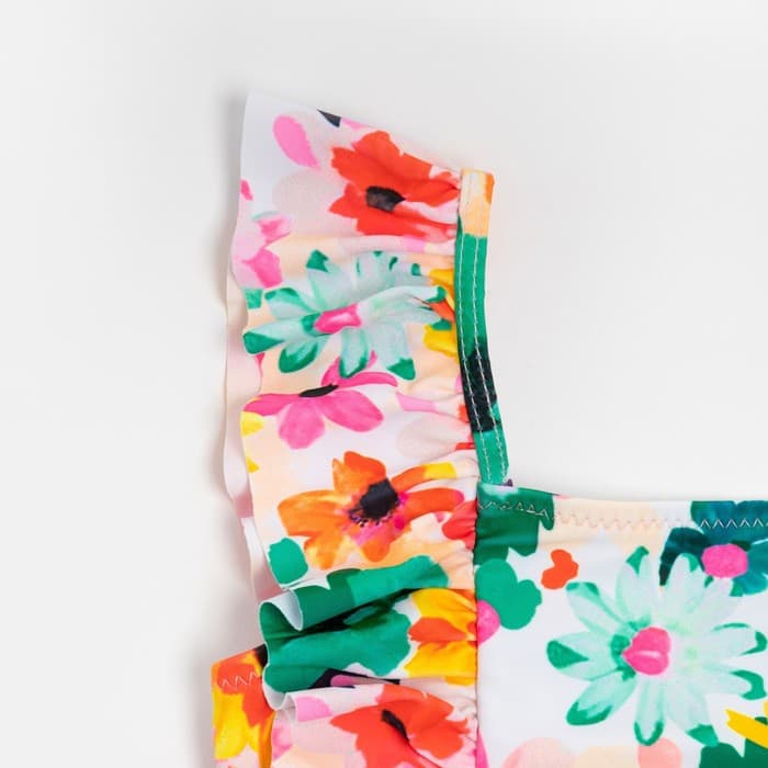 Купальник для девочки слитный MINAKU «Цветы», рост 122-128 см