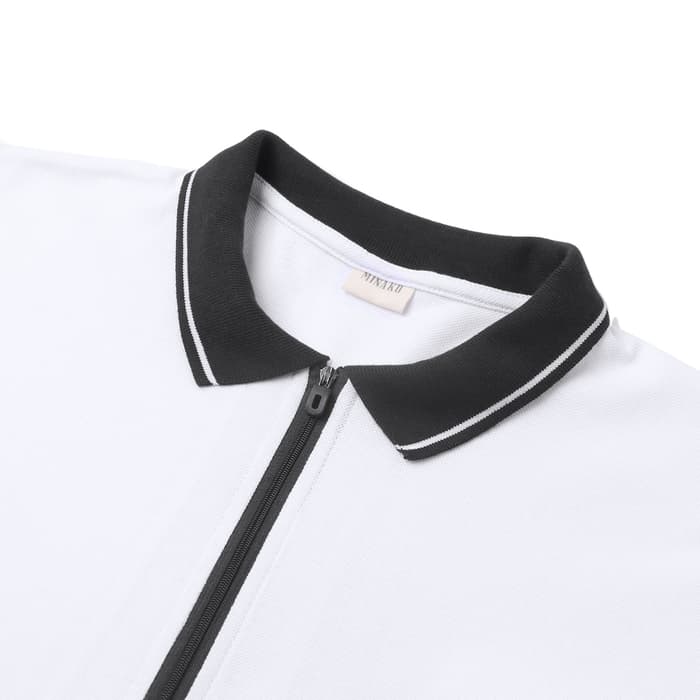 Футболка поло мужская MINAKU: Basic line, размер 54, белая