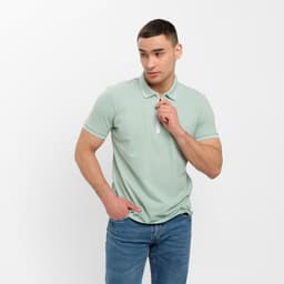 Футболка поло мужская MINAKU: Basic line, размер 46, цвет оливковый