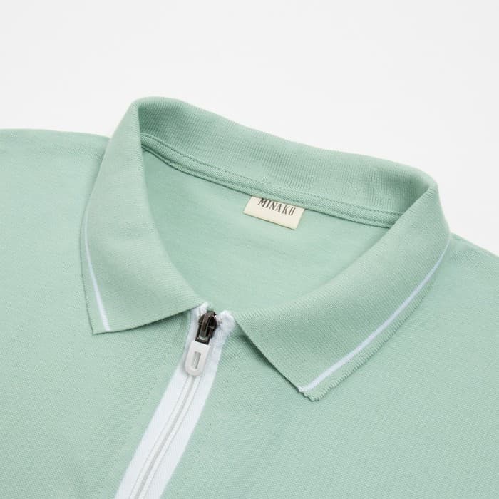 Футболка поло мужская MINAKU: Basic line, размер 50, цвет оливковый