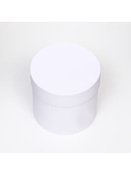 Коробка подарочная круглая, шляпная, белая, 10×10 см