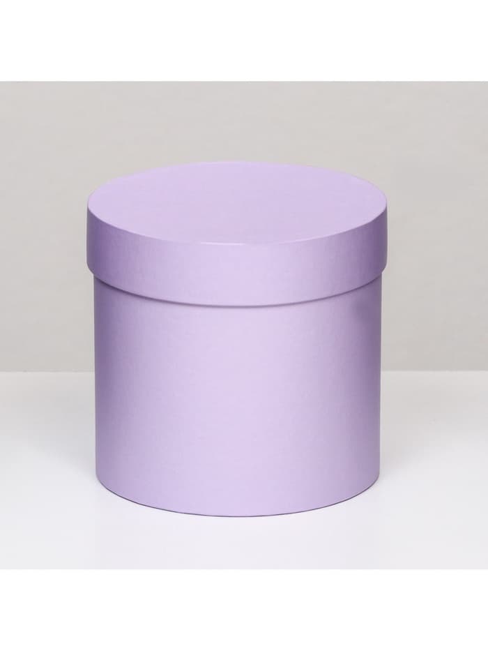 Коробка подарочная круглая, шляпная, сирень, МИКС, 13×13 см