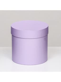 Коробка подарочная круглая, шляпная, сирень, МИКС, 13×13 см