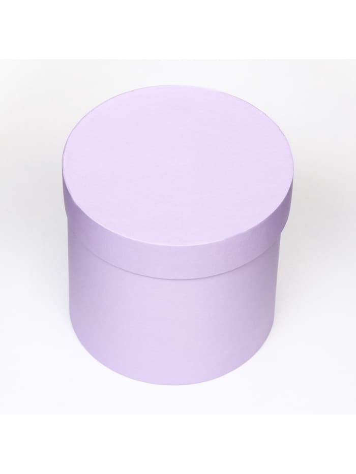 Коробка подарочная круглая, шляпная, сирень, МИКС, 13×13 см