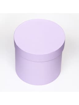 Коробка подарочная круглая, шляпная, сирень, МИКС, 13×13 см