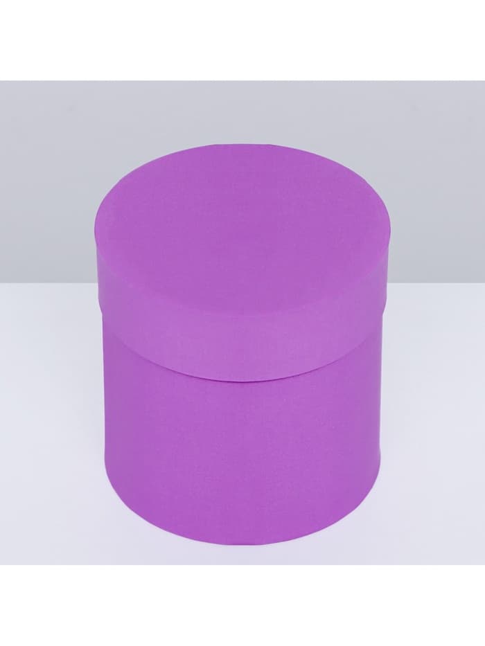 Коробка подарочная круглая, шляпная, сирень, МИКС, 13×13 см