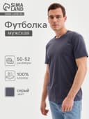 Футболка мужская Collorista, размер 50-52, серая, МИКС