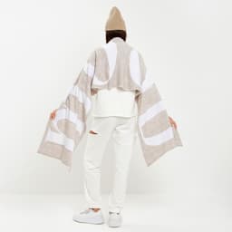 Шарф женский двусторонний MIST, бежевый, размер 47×226 см