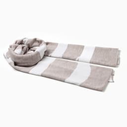 Шарф женский двусторонний MIST, бежевый, размер 47×226 см