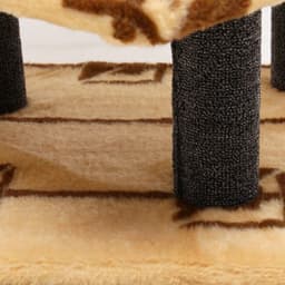 Комплекс для кошек с когтеточкой «Лестница», 56×52×140 см, ковролин, микс цветов