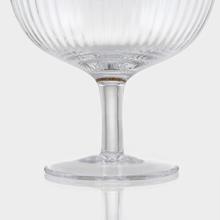 Креманка Magistro «Орион», 350 мл, 11.1×12.5 см, с золотой отводкой, стекло, прозрачная