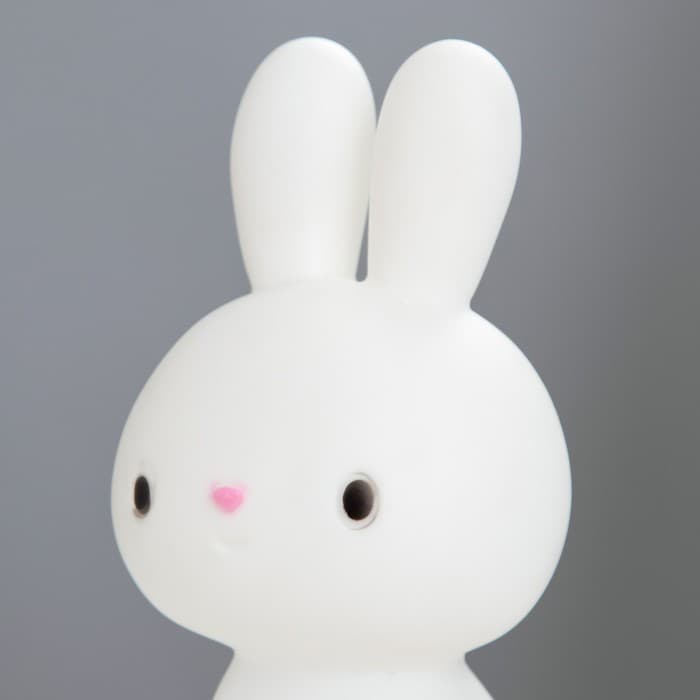 Фигурка светящаяся RISALUX «Зайчик», LED-ночник, от USB или батареек 4×АА, белый, 9×9×19 см
