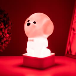 Фигурка световая RISALUX «Собачка», LED-ночник, от USB и батареек 4×АА, белый, 11.5×11×19 см