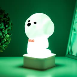 Фигурка световая RISALUX «Собачка», LED-ночник, от USB и батареек 4×АА, белый, 11.5×11×19 см