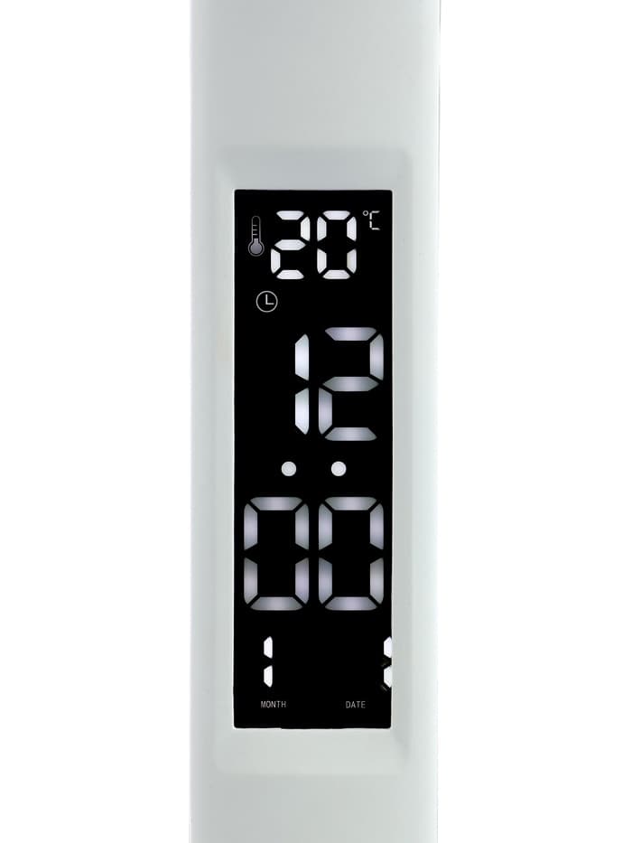 Часы - лампа электронные настольные для дома, календарь, термометр, USB, 12×17×34 см