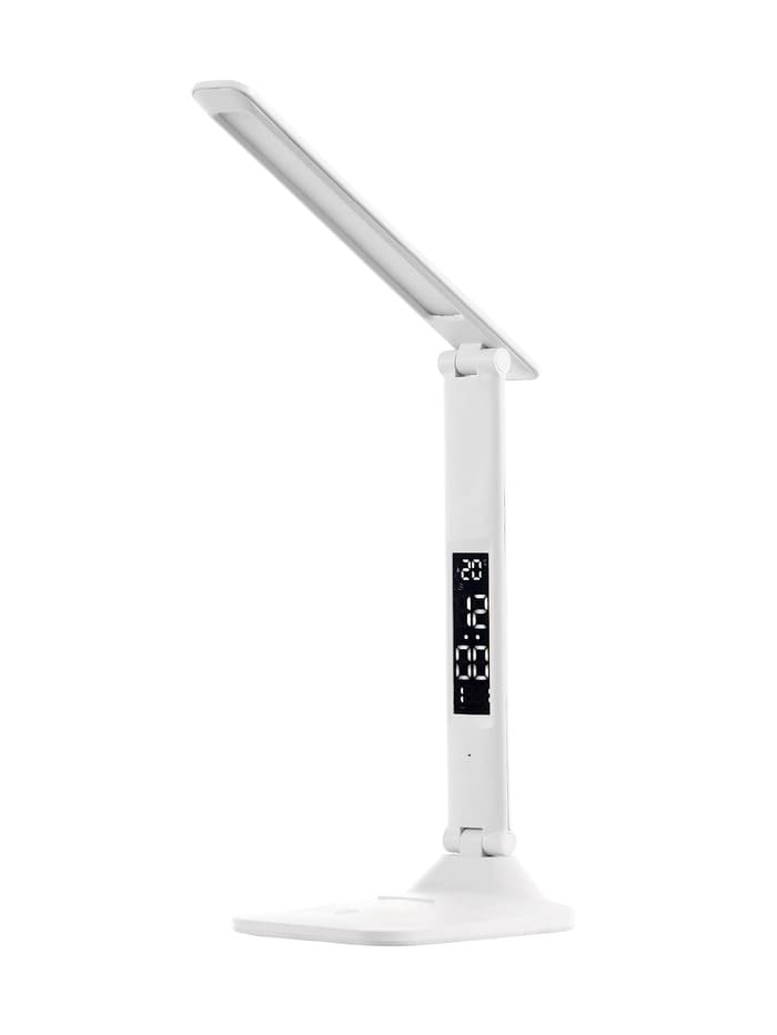 Часы - лампа электронные настольные для дома, календарь, термометр, USB, 12×17×34 см