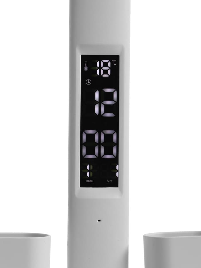 Часы - лампа электронные: календарь, термометр, LED, 3 режима, USB, 32×12×17 см