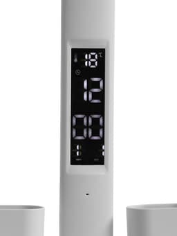 Часы - лампа электронные: календарь, термометр, LED, 3 режима, USB, 32×12×17 см