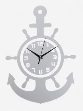 Часы настенные интерьерные «Якорь», 3D, наклейка, 45×31 см