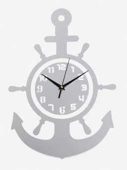 Часы настенные интерьерные «Якорь», 3D, наклейка, 45×31 см