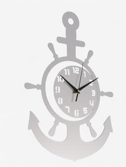 Часы настенные интерьерные «Якорь», 3D, наклейка, 45×31 см