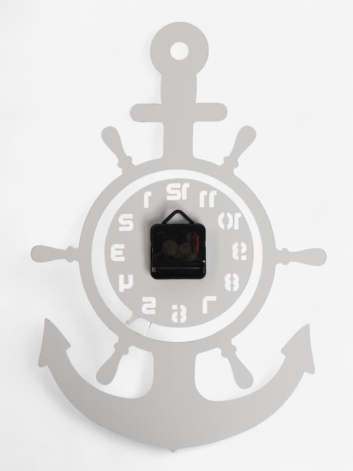 Часы настенные интерьерные «Якорь», 3D, наклейка, 45×31 см