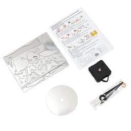 Часы настенные интерьерные «Фея с бабочками», детские, 3D, наклейка, 60×60 см, акрил