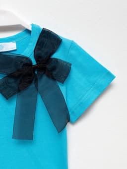 Футболка для девочки KAFTAN «Бантик», цвет мятный, размер 34 (122-128 см)