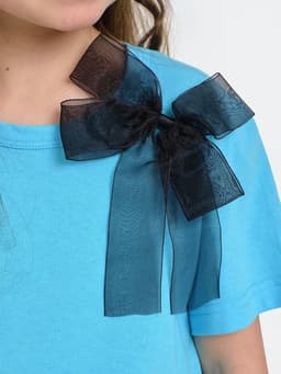 Футболка для девочки KAFTAN «Бантик», цвет мятный, размер 34 (122-128 см)