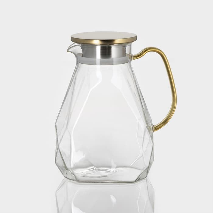 Набор для напитков Magistro «Льдинка», 5 предметов: кувшин 1.6 л, 4 кружки 300 мл, стекло