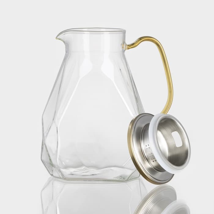 Набор для напитков Magistro «Льдинка», 5 предметов: кувшин 1.6 л, 4 кружки 300 мл, стекло