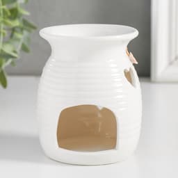 Аромалампа для эфирных масел «Розочки и незабудки с сердечком», керамика, 7.5×7.5×9.5 см, МИКС