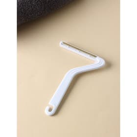 Скребок для чистки одежды, ковров, мебели Доляна, двусторонний, металл, пластик, 10.8×16.5 см