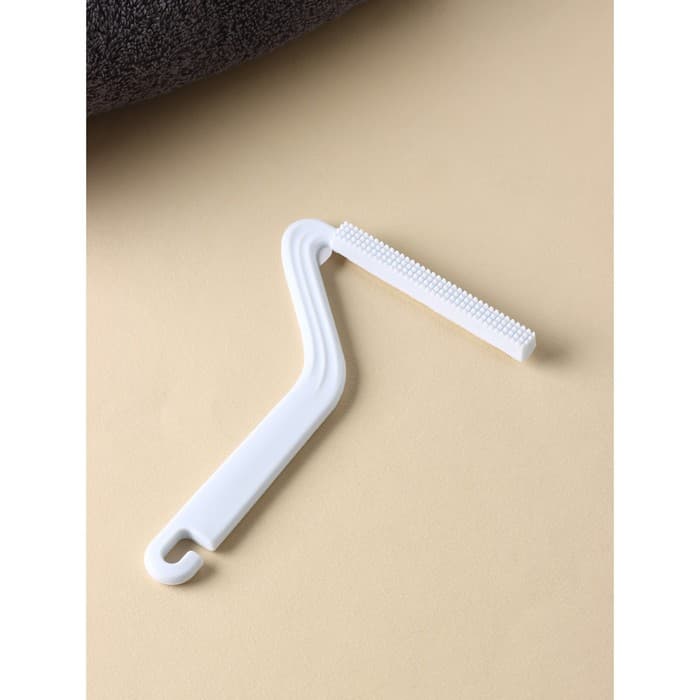 Скребок для чистки одежды, ковров, мебели Доляна, двусторонний, металл, пластик, 10.8×16.5 см