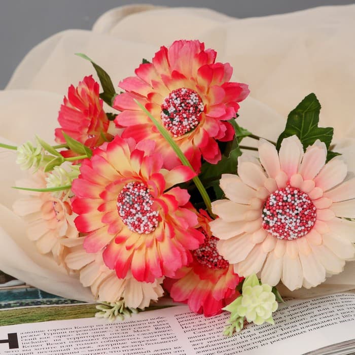 Букет искусственный «Анемона рубра», 7×26 см, МИКС