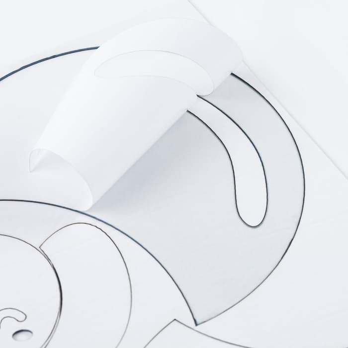 Наклейки интерьерные детские TAKE IT EASY «Слоник», декор на стену, панно, 61×80 см