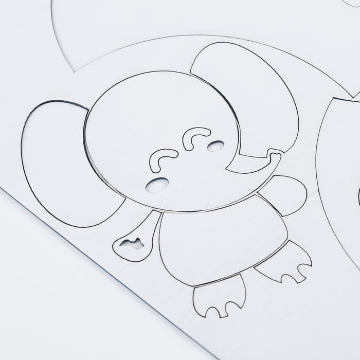 Наклейки интерьерные детские TAKE IT EASY «Слоник», декор на стену, панно, 61×80 см