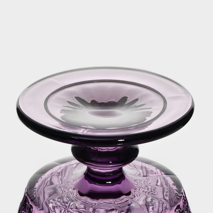 Креманка Magistro «Французская лаванда», 280 мл, 10.4×10.5 см, стекло, сиреневая