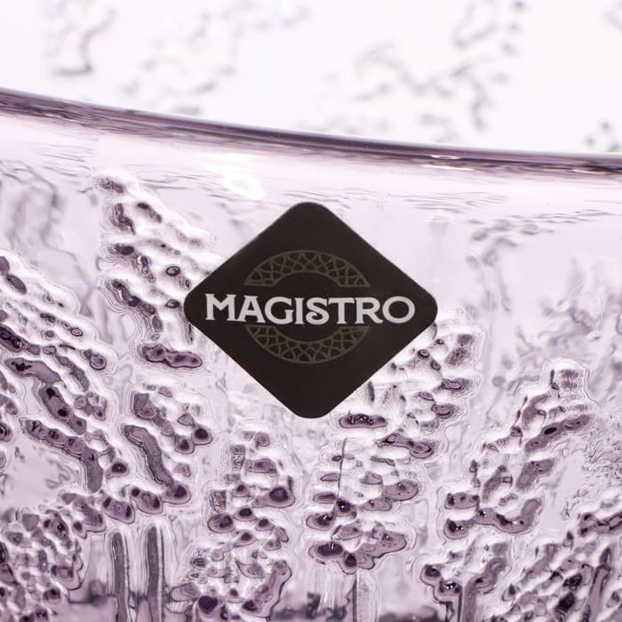 Креманка Magistro «Французская лаванда», 280 мл, 10.4×10.5 см, стекло, сиреневая