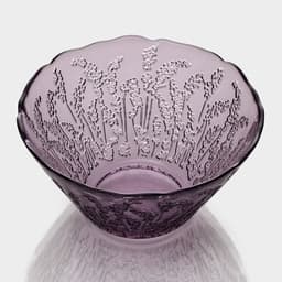 Салатник Magistro «Французская лаванда», 470 мл, 13.7×7 см, стекло, сиреневый