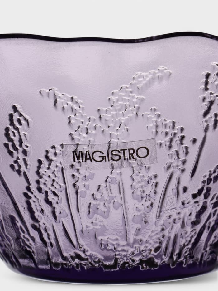 Салатник Magistro «Французская лаванда», 470 мл, 13.7×7 см, стекло, сиреневый