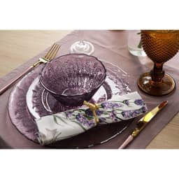 Тарелка Magistro «Французская лаванда», d=21 см, стекло, сиреневая