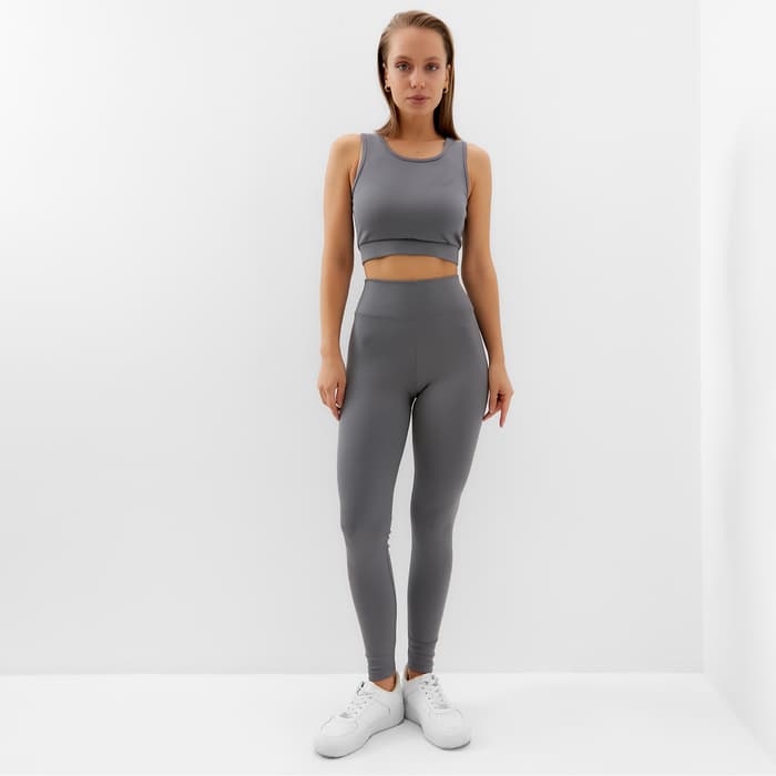 Легинсы спортивные женские MINAKU, графит, размер 42